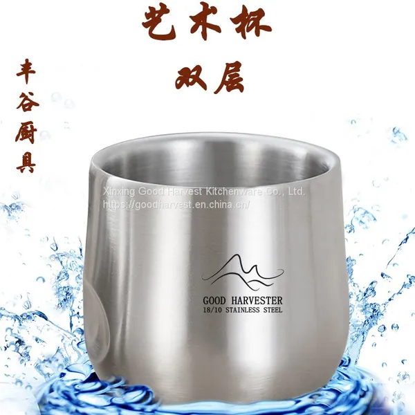 120-200ml Double Wall Stainless Steel Coffee Cup | Creative Mug | Lightweight Coffee Mug | Tea Cup | Coffee Lover | Tea Lover | Stainless Steel Tableware