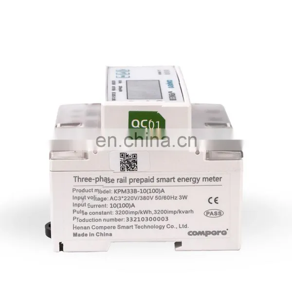 ENERGY METER LCD 4 Tariffs DIN Rail Electrical Meter 3 Phase Electric Meter photo-3