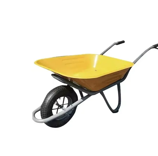 WB6400 Heavy Duty Garden Construction Wheelbarrow Sri Lanka South Africa Wheel Hot-selling Barrow with Load 100kg Solid Wheel Wheel Garden Construction