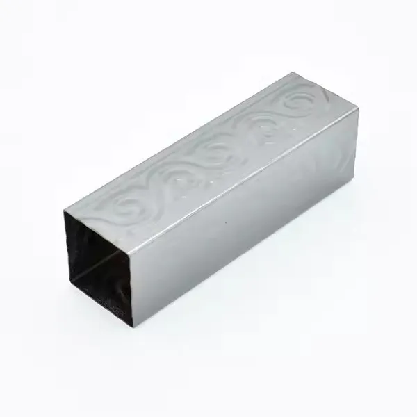 Hot Selling Ss201 304 316 PVD Color Blue Mirror Gold Color Stainless Steel Rectangular Pipe SS Color Tube photo-4