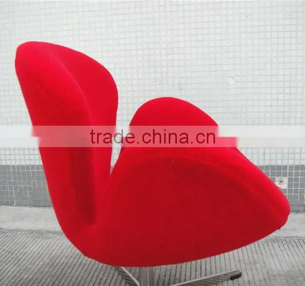 Fiberglass Modern Restaurant Swan Chair Yellow photo-2