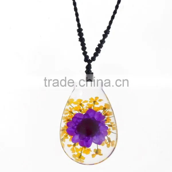 Lovely Gift Real Flowers Resin Fashion Pendant photo-4