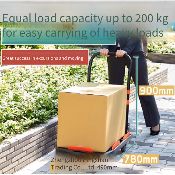 Trusco Lightweight and Stable Resin Trolley Mpk780-bk-js With a Load Capacity of 200kg and Brakes photo-4
