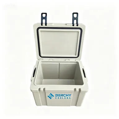 Wholesale Portable 25L Hard Cooler Box With Handle Keep Cold and Hot Food Grade Insulated Cooler for Outdoor photo-3