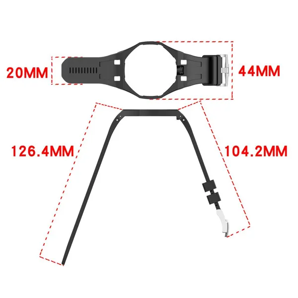 Waterproof Silicone Watch Band Comfortable Replacement Wrist Strap photo-2