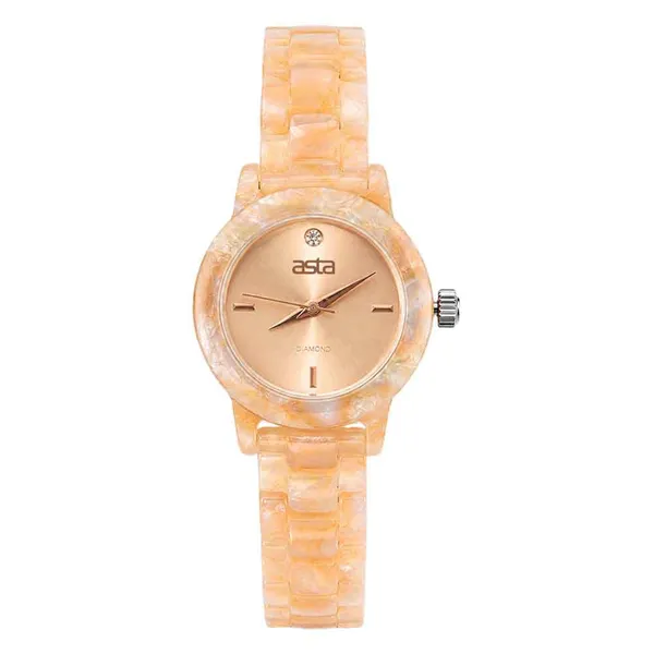 Asta Acetate Watches for Women Fashion Luxury Quartz High Quality Waterproof Free Custom Logo Gift Wristwatch Wholesale photo-2