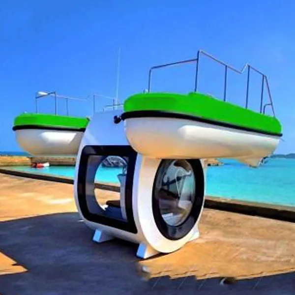 Submarine Manned Submersible, Underwater and Surface Two in One Sightseeing Semi Submersible, Small Sightseeing Semi Submarine photo-4