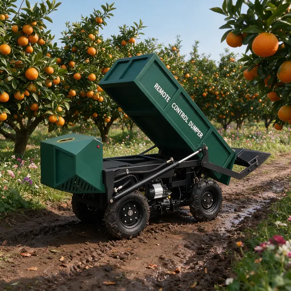 Heavy Duty Remote Control Dumper Transporter Automatic Self Loading Tracked Vehicle for Farm