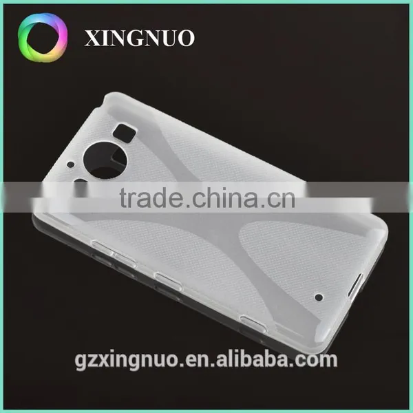 Slim Transparent Crystal Clear TPU Back Cover for Microsoft Lumia 950 photo-3
