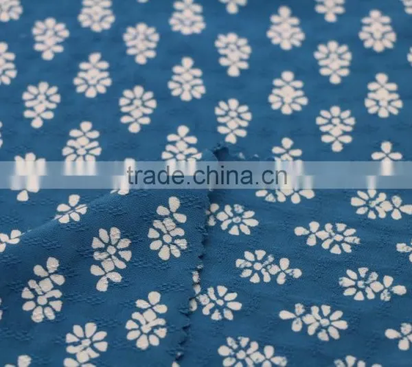 2017 Spring Top Selling Women Blouse Soft 100%Rayon 45S*45S Dobby Print Fabric photo-5