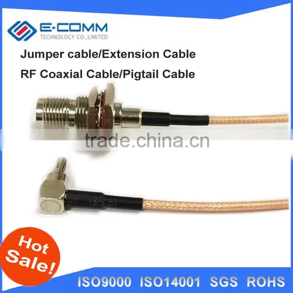 Hot Sale!!SMA Female Jack Nut Right Angle Connector Switch UHF Female Jack Connector RG178 Cable 15CM 6" Adapter photo-3