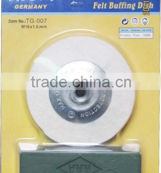 Felt Buffing Dish and Compound Set