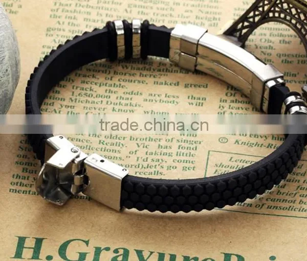 Most Popular Bracelet Silicone Metal New Trendy photo-4