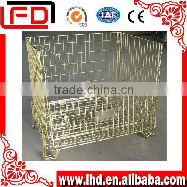 New Technology Wire Mesh Container With Castor
