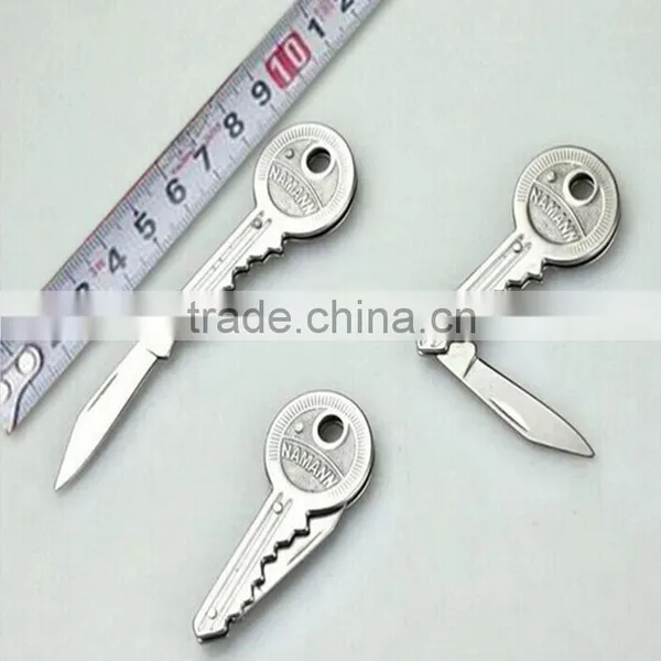 NAMANN MINI TINY Protable Key Fold Knife Key Keys Pocket Knife Key Chain Knives Peeler Mini Camping Key Ring Knife Tool Tools ED photo-3