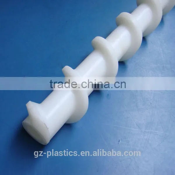 ODM Cnc Machined Black Nylon Hdpe Ldpe pe Uhmw-pe Plastic Screw Conveyor for Industry photo-6