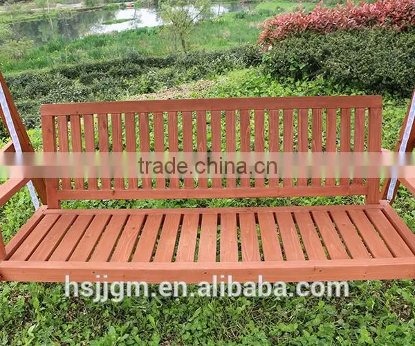 Outdoor Wooden Garden Swing Bench With Canopy photo-4