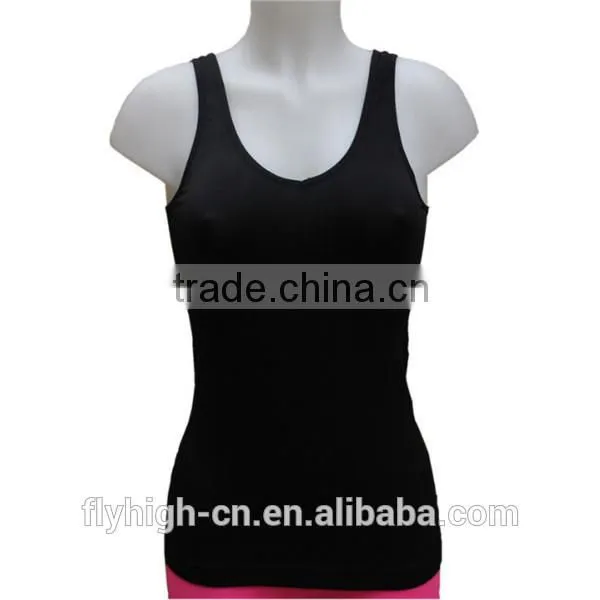 Womens Singlet,ribbed Racer Back Tank Top photo-3