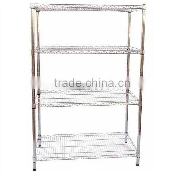 Wire Shelving Type and Single-sided Feature Corrosion Protection Storage Metallic Wire Mesh Shelving