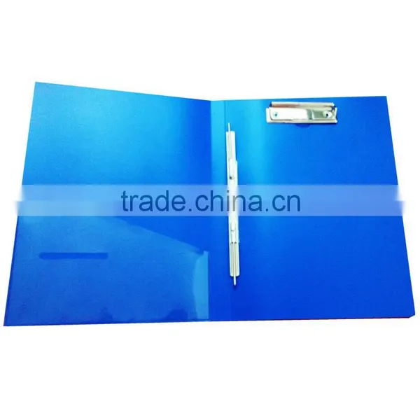 2016 Hot Selling Good Quality PP Material a4 Size New Design File Folder With Metal Spring Clip photo-2