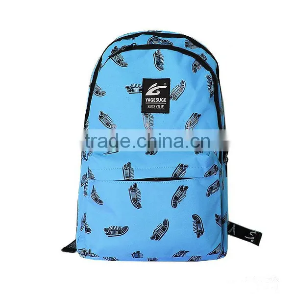 Fashion Blue School Bag Cheap Sublimation Printing Computer Backpack photo-5