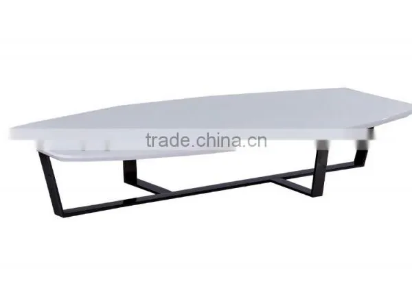 Simple Modern MDF Coffee Table Stainless Sofa Center Table CJ0183 photo-4