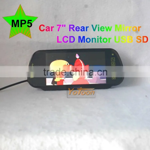 Car Rearview Monitor With Mp5