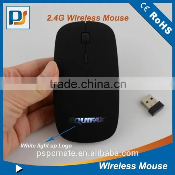 Laser Engraved LED Light Logo Mouse Wireless for Laptop PC photo-5
