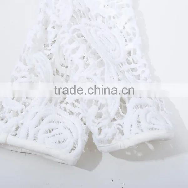 Wholesale China Clothes Factory White Woven Lace Formal Ladies Blazer Designs photo-4