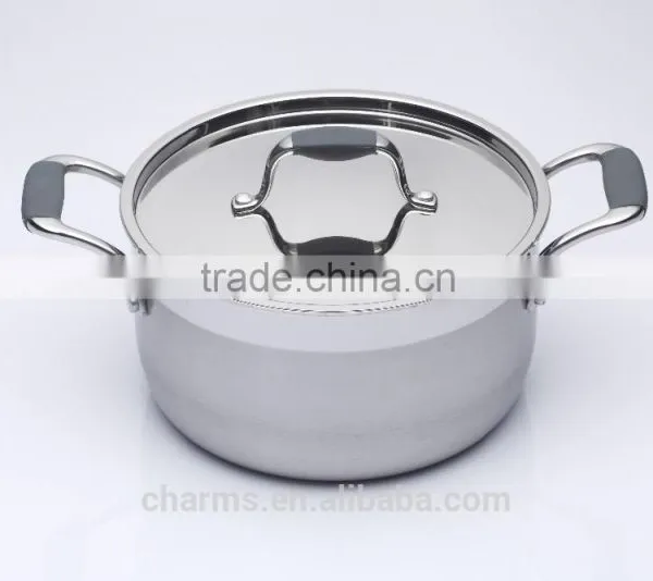 Stainless Steel Cooking Pan With Compound Bottom&Stainless Steel Cookware&Stainless Steel Soup Pot With Cover/Induction Pot photo-3