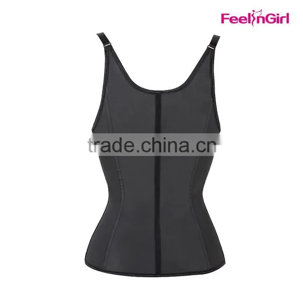 Plus Size Clip and Zip Nude Waist Trainer Vest photo-6