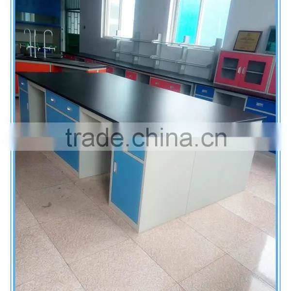 With Reagent Rack and Sink Galvanized Steel Lab Bench photo-4