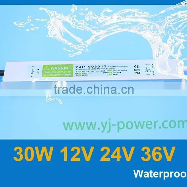 Shenzhen Manufacturer Constant Voltage 30w Led Driver 12v 24v 36v, Led Light Driver 24v 30w