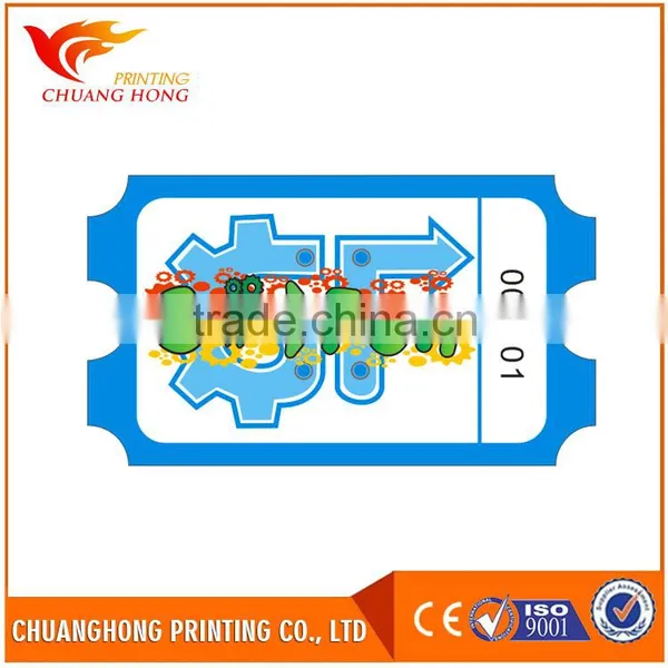 Chinese Supplier Wholesales Electronic Redemption Ticket