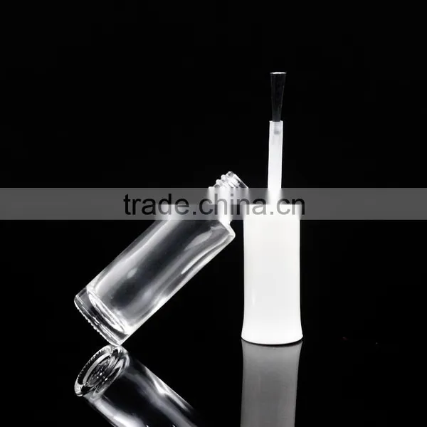 Empty Mini Slim Custom Nail Polish Bottle With Brush and White Cap photo-3