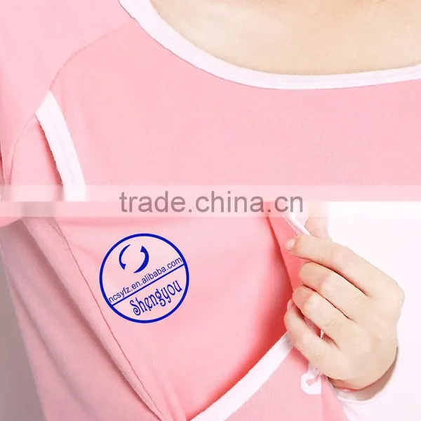 Custom Made 100% Pima Cotton High Quality Maternity Nursing Wears photo-5