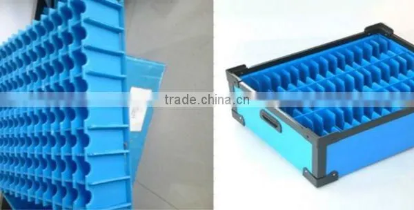 Foldable PP Hollow Plastic Box With Clapboard