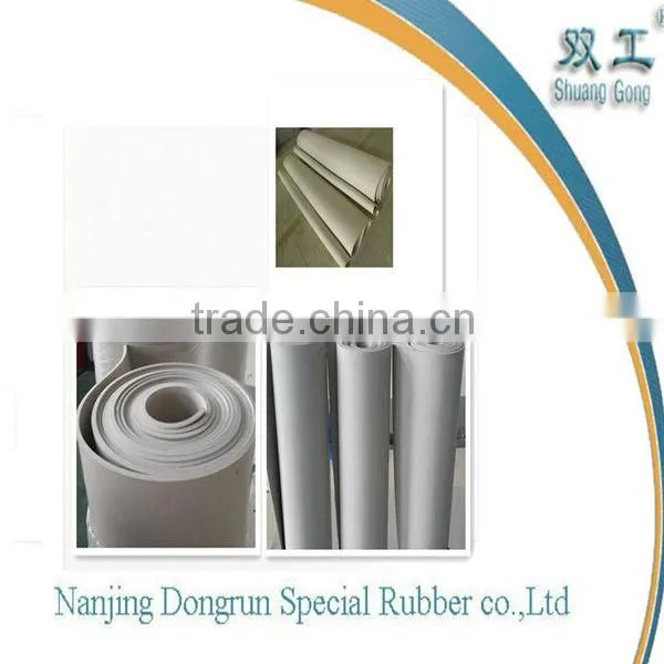 White Acid & Alcali Bearing Rubber Sheet