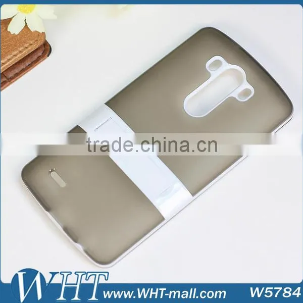 Matte TPU Mobile Phone Case for LG G3 With PC Stand photo-3