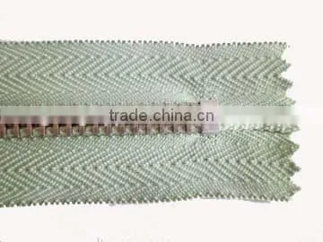 4# Metal Aluminum Zipper Fastener Close End Zipper With Locking Slider Shoes Zipper photo-6