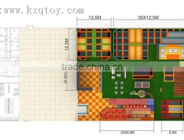 Luxury Indoor Trampoline Park Huge Indoor Trampoline Park With Dodge Balls,slam Dunk,sea Balls,foam Pit for Adult and Kids photo-2