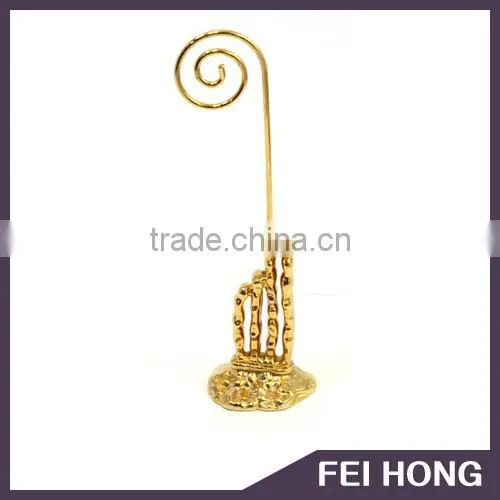 Personalized Custom Shaped Gold 3D Memo Clip Holder