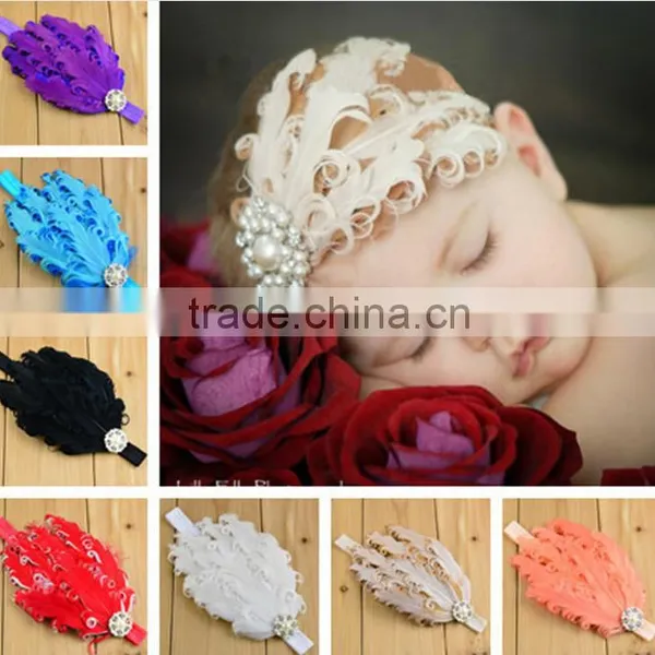 D10967b 2016 New Design Hair Band Baby Hairband Elastic Hair Band