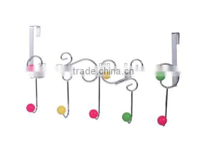 Latest Chrome Plated Metal Hooks Over the Door Hanger Wall Hook Coat /hat/towel Hanger