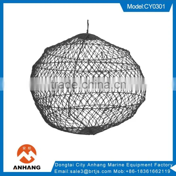 Marine Black Polyester Day Signal Ball,Nylon Net Steel Ring,Diamond photo-2