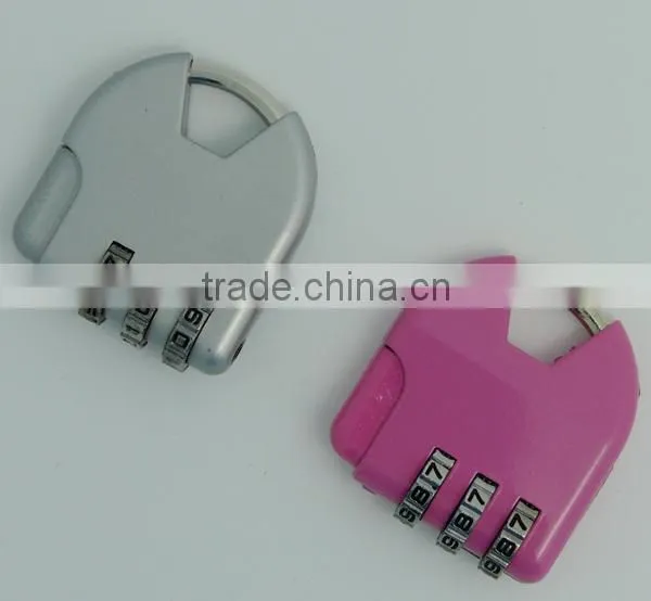 New 3 Dial Digit Combination Suitcase Luggage Metal Code Password Lock Padlock