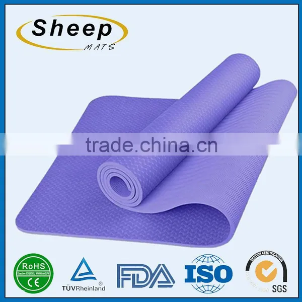 Hot Sale Exercise Fitness Anti Slip 6mm Comfortable Best Yoga Mat photo-2