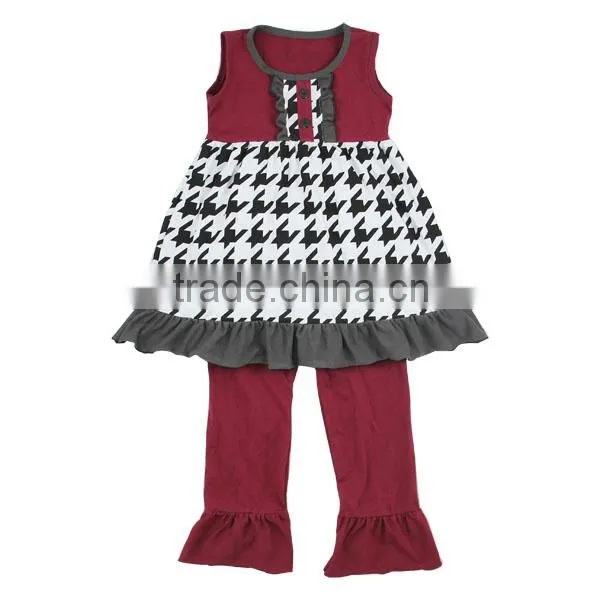Kaiyo Baby Clothes Factory New Outfit Pictures of Latest Gowns Designs Sleeveless Ruffle Dress and Pants OEM Service Clothing photo-2