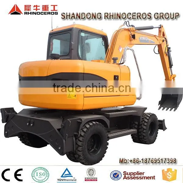 Garden Farm Excavator Japanese Engine Wheel Excavator With Backhoe for Sale photo-6