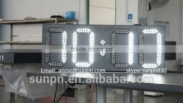 Outdoor LED electronic clock and temperature sign led clock and temperature sign